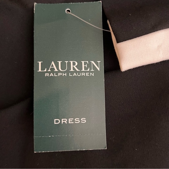 Lauren Ralph Lauren Black & White Knit Dress 6 NWT - Picture 12 of 14